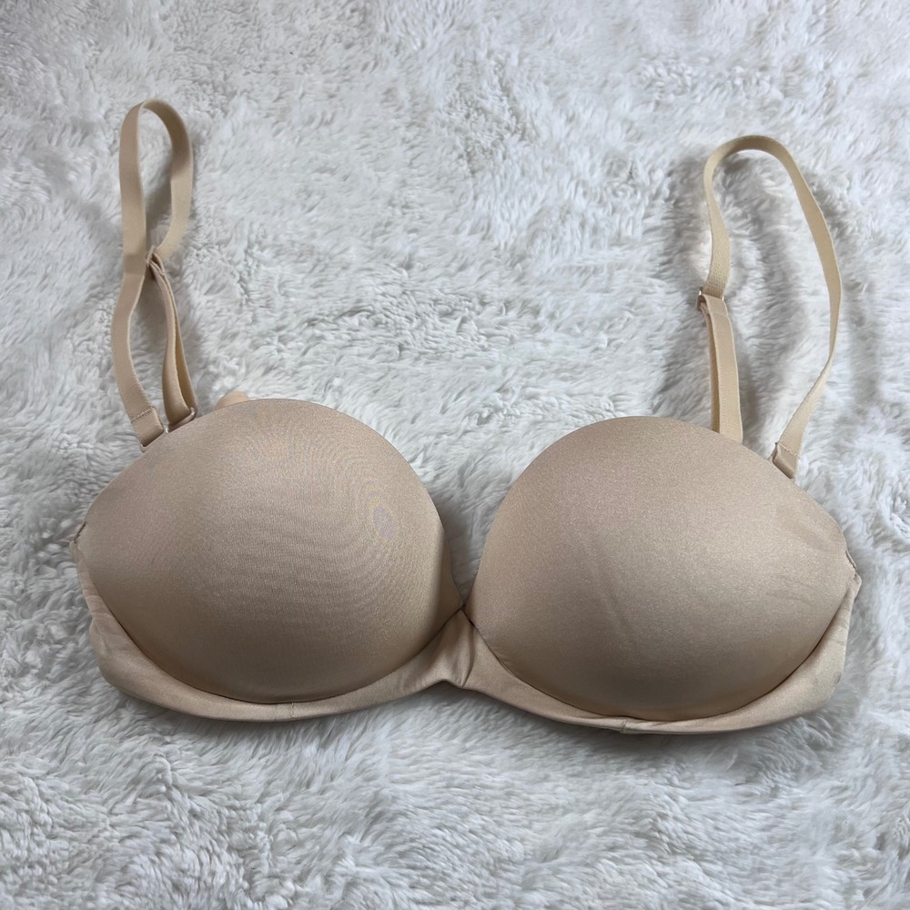 SKims Women's Nude Push-Up Bra Convertible Straps Size  30C Beige Underwire NWOT